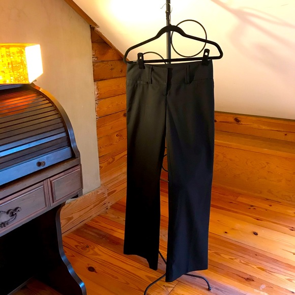 Maurices Black Straight Leg Trouser Work Pants, EUC, 1/2 - Picture 1 of 13